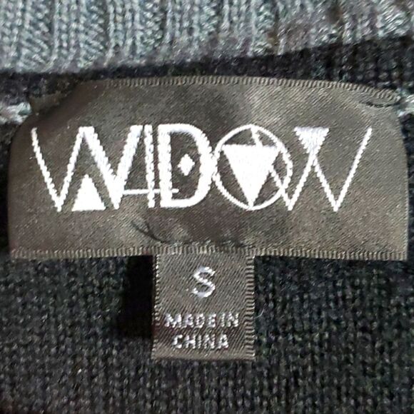 DOLLS KILL WIDOW Straight Outta Hell Oversized Sweater Size S - Picture 6 of 7